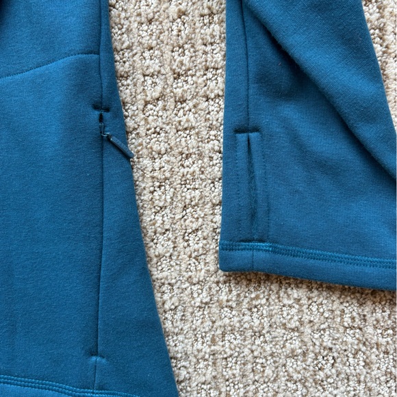 Athleta Teal Cozy Karma Asym Pullover - Picture 7 of 8